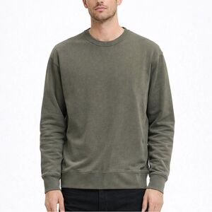 Buck Mason Cotton Crewneck Sweatshirt Olive Green Pullover Men’s Small Casual